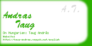 andras taug business card